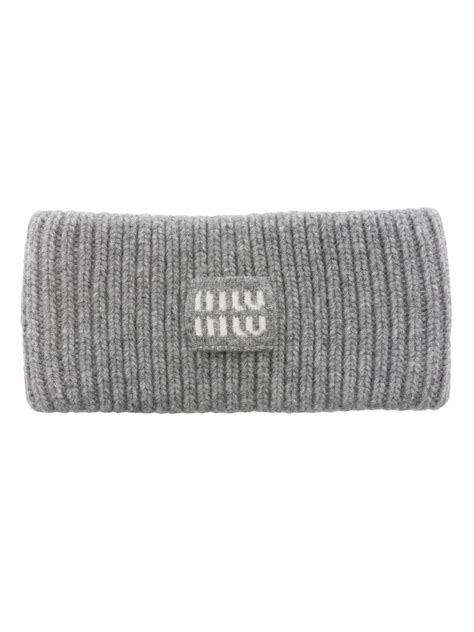 miu miu cashmere headband|miumiu headbands.